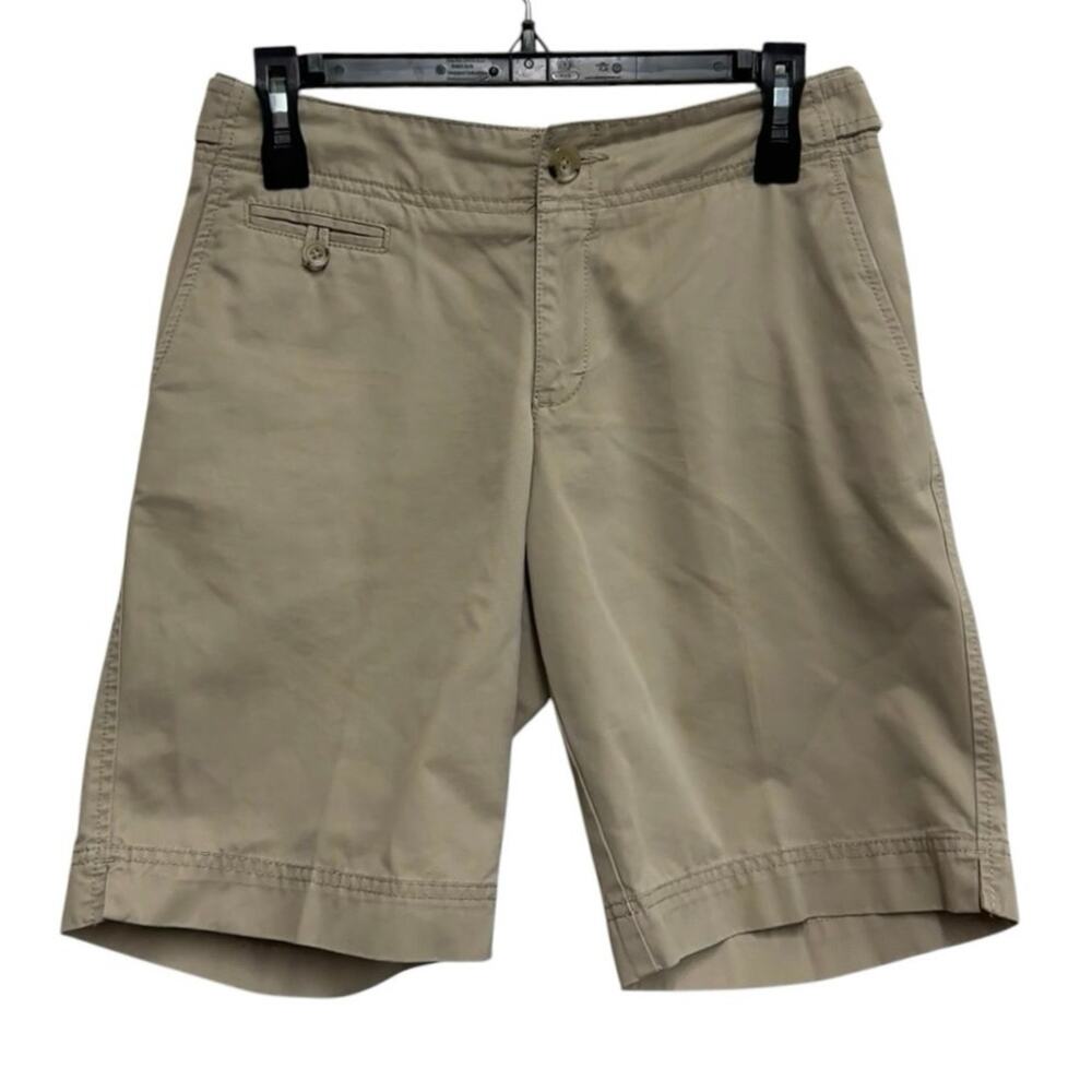 Vintage Eddie Bauer Vashon Fit Khaki Walking Shorts Women’s Size 4 Beige Classic